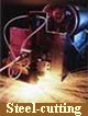 cutting steel with a laser